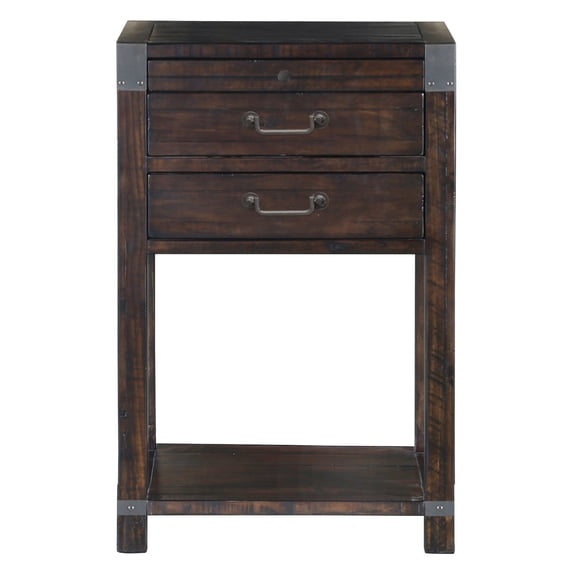 Magnussen Pine Hill 2 Drawer Open Nightstand