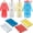 Random Color 80Pcs, variant on Adult Rain Ponchos with Hood Disposable Plastic Rain Ponchos Bulk Emergency Raincoat for Men Women Adult,1 Pcs