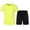 Yellow, variant on yillto Mens Tracksuit 2 Piece Short Sleeve Shirts and Athletic Shorts Sets Summer Causal Sweatsuit