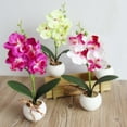 thumbnail image 4 of Potted Plant Creative Decorative Phalaenopsis Artificial Flower Silk Flower, 4 of 7