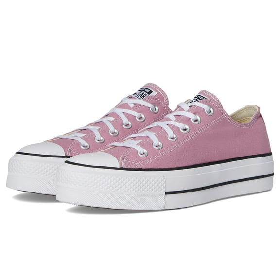 Converse Women's Chuck Taylor All Star Lift Platform-Ox Sneaker, Cliffside Rose/White/Black, 8