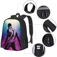 thumbnail image 2 of Soccer Player #7 Ronaldo Backpack 16.5 Inch For Daily Work Sport Outdoor Football Fans Laptop Bag-Style 43, 2 of 5