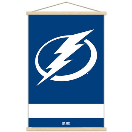 NHL Tampa Bay Lightning – Logo 21 Wall Poster with Magnetic Frame 22.375 x 34
