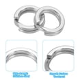 thumbnail image 4 of Unique Bargains , 0.49 x 0.33' Fishing Split Rings Fishing Swivel Stainless Steel Rings with Double Flattened Connectors,100 PACK, 4 of 6