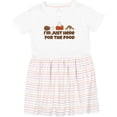 thumbnail image 3 of Inktastic I'm Just Here for the Food Girls Toddler Dress, 3 of 5