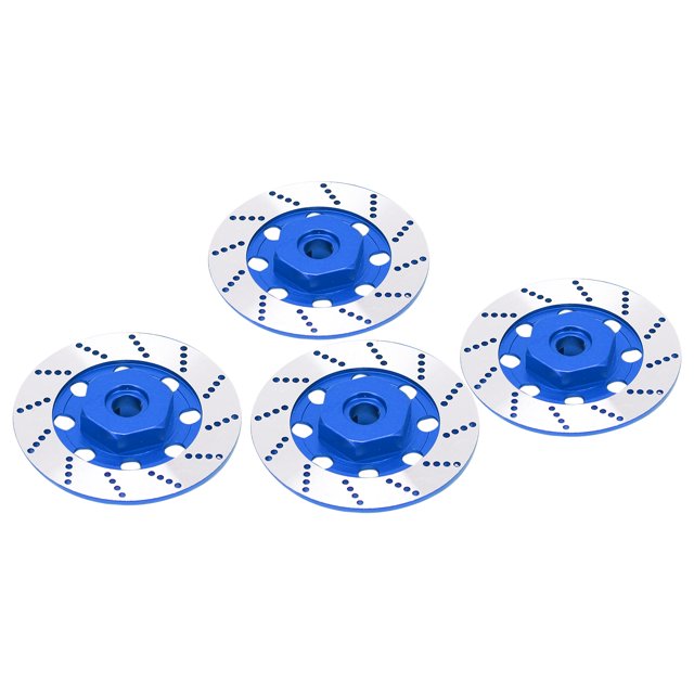 Spptty Aramox RC Car Brake Disc Set Aluminum Alloy Wheel Hex Hub Brake Disc with M4 Lock Nuts for RC Road Racing,RC Road Racing Model Parts,Aluminum Alloy RC Brake Disc