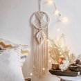 thumbnail image 4 of Tnobhg Hanging Dream Catcher Handmade Bohemian Cotton Rope Tassels Star Moon Leaf Owl Bedroom Wall Art Hanging Decoration Pendant, 4 of 8