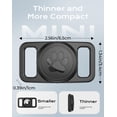 thumbnail image 3 of YUNOVA 2 Pack IP68 Waterproof Dog AirTag Holder, Ultra-Lightweight Silicone Pet Collar Case, Compatible with Apple AirTag, Anti-Lost GPS Tracking Accessories for Dogs, 3 of 7
