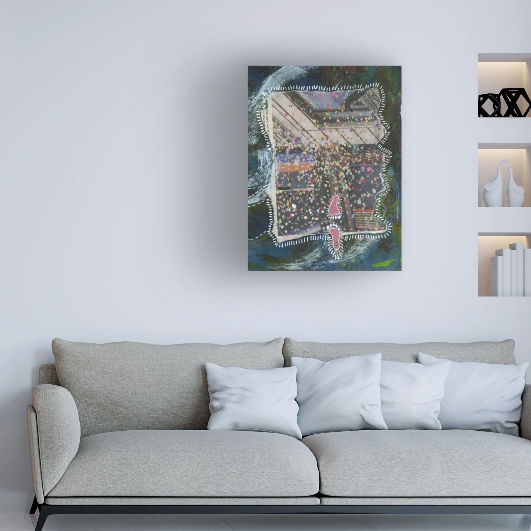 Canvas Wall Art - Medha Karandikar 'Spiritual Journal 14' Wall Art for Living Room, Bedroom, or Office Décor by Trademark Fine Art - 24 x 32 Inches