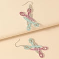 thumbnail image 3 of Pendientes divertidos y sencillos, creativos y modernos de acrílico, con hojas de nicho distintivas, colgantes de frutas, ganchos para la oreja, joyería para la oreja, estilo versátil, 3 of 5