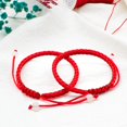 thumbnail image 2 of Shiyou-bracelets à Ficelles Rouges Cadeaux pour Couples Petit Ami et Petite Amie Bracelets Faits à la Main Ficelle Rouge du Destin Protection Kabbale Porte-Bonheur Bracelets Assortis Simples pour Amoureux Femmes Hommes, 2 of 4