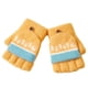 thumbnail image 1 of Guantes convertibles con parte superior abatible y estampado de números para niños, guantes de punto cálidos sin dedos para niños y niñas de 3 a 8 años, 1 of 5