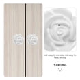 thumbnail image 2 of MLINS Ceramic White Door Knob with Floral Design for Cabinet Handle Home Use Easy Installation, 2 of 8