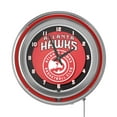thumbnail image 6 of Atlanta Hawks Logo Retro Neon Analog Wall Clock with Pull Chain, 6 of 6