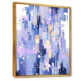 thumbnail image 2 of Designart "Bold Illumination In Contemporary Lavender I" Modern Geometric Floater Framed Canvas Art Print, 2 of 5