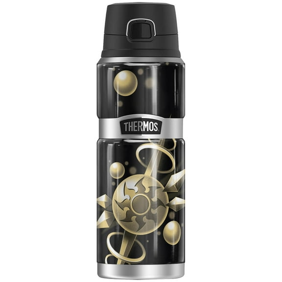 Magic The Gathering White Mana Stylized THERMOS STAINLESS KING Stainless Steel Drink Bottle, Vacuum insulated & Double Wall, 24oz