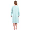 thumbnail image 7 of FEREMO Nightgowns for Women Plus Size 100% Cotton Long Sleeve Sleep Shirt Button Soft Slepwear, 7 of 7