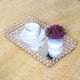 thumbnail image 3 of Espejo de perfume dorado, tocador, bandeja, espejo decorativo decorado. Opción2 L, 3 of 9
