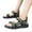 Green, variant on Mens Open Toe Platform Sandals Ankle Strap Causal Summer Sandals Comfortable Slip On Walking Shoes