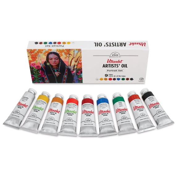 Utrecht Artists' Oil Paint - Set of 9, Portrait Colors, 37 ml