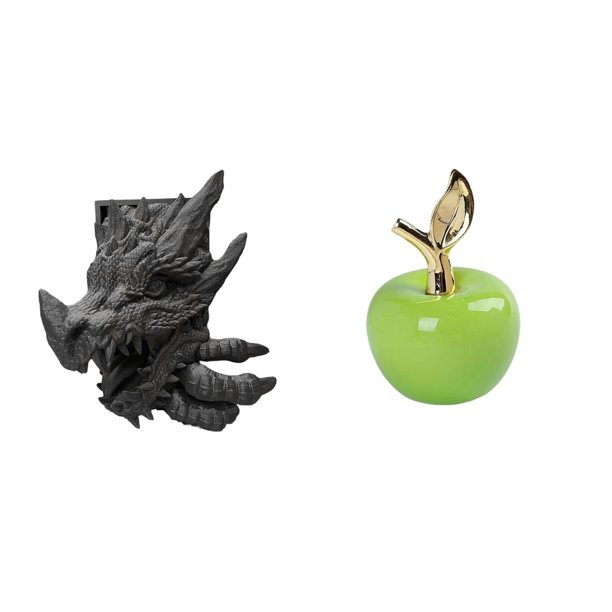 Figura de mesa,Estantes de sujetalibros Estatua de sujetalibros,Sujetalibros decorativos para libros pesados Decoración del hogar,Estatua,Escultura de fruta artificial,estatua y artesanía