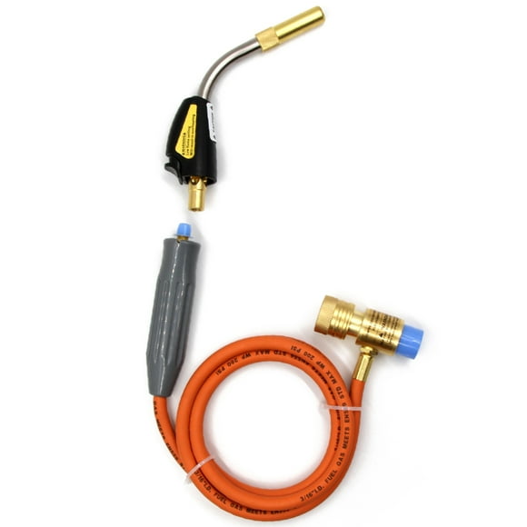 Yeacher Mapp Welding Propane Torch with Self Ignition Trigger and 1.5m Hose Fit for BBQ Food Heating Soldering