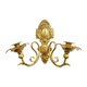 thumbnail image 1 of Portavelas pared hierro, candelabro dorado minimalista diseño vintage, portavelas metal para pared, apliques para pasillo y decoración del 35cm x 28cm, 1 of 8