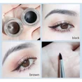 thumbnail image 2 of Judydoll-delineador de ojos en crema, negro, marrón, delineador de ojos de larga duración de secado rápido con pincel, resistente al agua, suavizante, cosméticos de maquillaje sin manchas （02 brown, 2 of 5