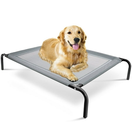 UPC: 0840345112873 | Paws & Pals Elevated Pet Bed for Camping Dogs Cats (Gray) (MM)