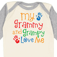 thumbnail image 4 of Inktastic My Grammy and Grampy Love Me Boys or Girls Long Sleeve Baby Bodysuit, 4 of 5