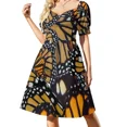 thumbnail image 2 of Butterfly orange pattern Sleeveless Dress summer women's dress 2024 women's elegant loose dresses, 2 of 7