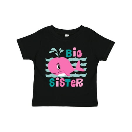 

Inktastic Whale Big Sister Gift Toddler Toddler Girl T-Shirt