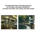 thumbnail image 4 of Gripping Ring Adjustable Forearm Muscle Exerciser Strengthener Hand Power Strengthener; Silicone Gym Hand Power Trainer, Black, 4 of 9