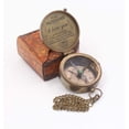 thumbnail image 5 of Rii Brand Brass Engraved Antique Color Working Compass with Case, 5 of 5