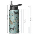 thumbnail image 3 of Dog Inspired 18oz Water Jug Stainless Steel Wide Mouth Handle Lid Vacuum Insulated Leak Proof Hot 12H Cold 24H, 3 of 6