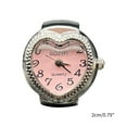 thumbnail image 3 of Heart Shape Watch Rings Vintage Punk Elastic Stretchy Quartz Finger Watches for Women Men Hip Hop Couple Rings Jewelry, 3 of 8