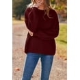 thumbnail image 5 of PRETTYGARDEN Women's Oversized Sweaters Sleeve Crew Neck Jumper Tops Chunky Knit Pullover Sweater, 5 of 6