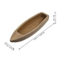 thumbnail image 2 of QIFULL 2Pcs Light Brown Wooden Boat Decor Nautical Style Desktop Ornament for Bedroom and Coffee House, 2 of 8