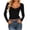 *Black, variant on VBVC Women's Sweetheart Neck Long Sleeve Top , Ladies' Slim Fit Stretch Knit Shirt , Casual Basic Y2K Tight Tee For Women, S-2XL