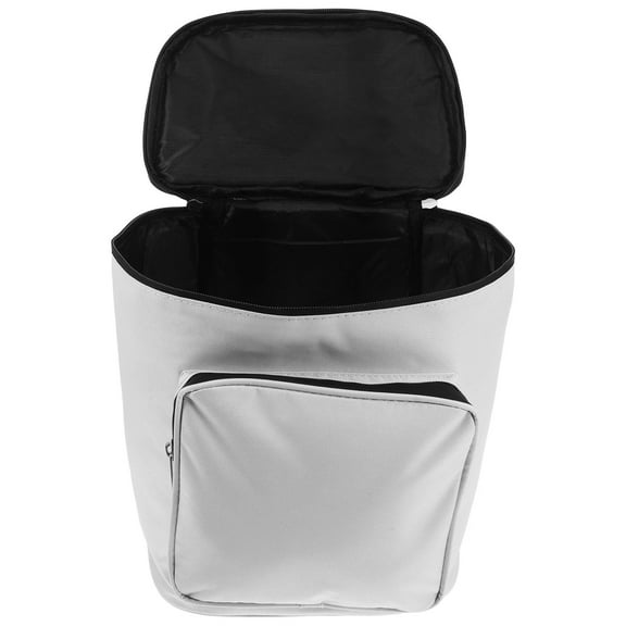 Hemoton Motorcycle Tool Bag Motorcycle Fork Bag Universal Saddlebag for Motorcycle Front Fork Handlebar Storage Pouch Motorcycle Roll Bag White