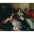 thumbnail image 3 of John Singer Sargent 14x12 Black Modern Framed Museum Art Print Titled - Essie, Ruby and Ferdinand Wertheimer (Around 1900), 3 of 5
