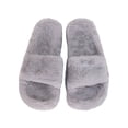 thumbnail image 4 of Pantuflas suaves de peluche afelpado Homehacks Gris T5, 4 of 5