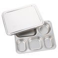 thumbnail image 3 of 1 juego de alimentos 5 rejillas plato dividido con tapa cantimplora escolar soporte de alimentos de acero inoxidable HOMEMAXS 13311144-MX, 3 of 6