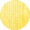 thumbnail image 1 of Ahgly Company Indoor Round Solid Yellow Modern Area Rugs, 6' Round, 1 of 4