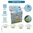 thumbnail image 6 of Easter Table Runner - 60 Inch Long Spring Colorful Easter Eggs Bunny Butterfly Blue Cotton and Linen Blended Dress Scarves Farmhouse Table Runner for Kitchen Dining, Coffee Table, 13" x 60", 6 of 8