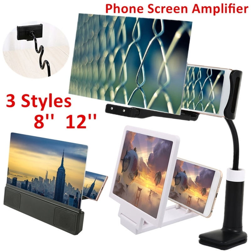 8/12 Inch Mobile Phone Projection Bracket HD Screen Magnifier Amplifier