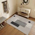 4x6 Rectangular Rug For Bedroom 4x6 Area Rugs, Geometric Lines Non-Skid Rubber Backing Large Rectangle ...