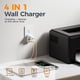 thumbnail image 3 of Bloque cargador de pared TESSAN 1875W con 3 puertos USB y 1 toma de CA, 3 of 6