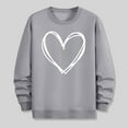 thumbnail image 5 of PNTUTB Casual Crew Neck Long Sleeve Sweatshirts for Men Classic Loose Pullover with Fashion Valentine's Day Print, 5 of 6
