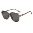 thumbnail image 2 of Only Moment Sunglasses Womens Trendy Fashion Accessories Pc Lightweight Narrow Shades Trendy UV Protection Sun Glasses Khaki One Size, 2 of 4